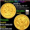 ***Auction Highlight*** 1850-o Gold Liberty Quarter Eagle $2 1/2 Graded ms62 By SEGS (fc)