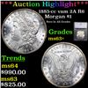 ***Auction Highlight*** 1885-cc vam 2A R6 Morgan Dollar $1 Graded ms63+ By SEGS (fc)