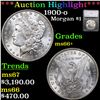 ***Auction Highlight*** 1900-o Morgan Dollar $1 Graded ms66+ By SEGS (fc)