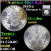 ***Auction Highlight*** 1885-o Morgan Dollar $1 Graded ms66+ By SEGS (fc)