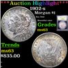 Image 1 : ***Auction Highlight*** 1902-s Morgan Dollar $1 Graded Select Unc By USCG (fc)