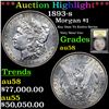 ***Auction Highlight*** 1893-s Morgan Dollar $1 Graded Choice AU/BU Slider By USCG (fc)