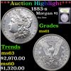 ***Auction Highlight*** 1883-s Morgan Dollar $1 Graded BU+ By USCG (fc)
