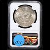 Image 3 : NGC 1921-p Morgan Dollar $1 Graded ms62 By NGC
