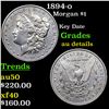 1894-o Morgan Dollar $1 Grades AU Details