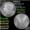 Image 1 : 1890-p Morgan Dollar $1 Grades Select Unc+ PL