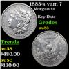 1883-s vam 7 Morgan Dollar $1 Grades Select AU