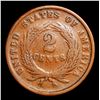 Image 3 : 1864 Small Motto Two Cent Piece 2c Grades vf++