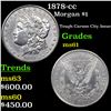 1878-cc Morgan Dollar $1 Grades BU+