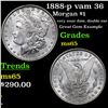 1888-p vam 36 Morgan Dollar $1 Grades GEM Unc