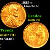 1955-s Lincoln Cent 1c Grades GEM++ Unc RD