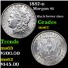 Image 1 : 1887-o Morgan Dollar $1 Grades Select Unc
