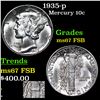 Image 1 : 1935-p Mercury Dime 10c Grades GEM++ FSB