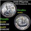 Image 1 : 1920 Pilgrim Old Commem Half Dollar 50c Grades GEM+ Unc