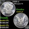 Image 1 : 1888-o Morgan Dollar $1 Grades Choice Unc PL