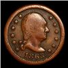 Image 2 : 1863 Washington F-112-396a Civil War Token 1c Grades vf, very fine