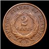 Image 3 : 1869 Two Cent Piece 2c Grades vf++