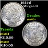 Image 1 : 1921-d Morgan Dollar $1 Grades Select+ Unc