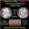 ***Auction Highlight*** 1879 & CC Uncirculated Morgan Dollar Shotgun Roll (fc)