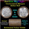 ***Auction Highlight*** 1891 & CC Uncirculated Morgan Dollar Shotgun Roll (fc)