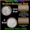 ***Auction Highlight*** 1921 Morgan & O Ends Cull-VG Mixed Morgan/Peace Silver Dollar Shotgun Roll, 