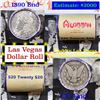 ***Auction Highlight*** Full Morgan/Peace Casino Las Vegas Aladdin silver $1 roll $20, 1890 & CC end