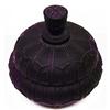 Image 1 : FOREIGN PANEL Black Amethyst Satin Glass Jar #2308724
