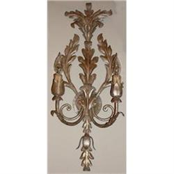 Pair of Tole Sconces Wall Lights #2308746