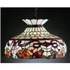 Image 1 : GLASS FLORAL hanging LAMP SHADE #2308808