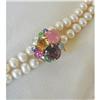 Image 1 : VINTAGE GUMPS MULTI-GEM CLASP/14K Y GOLD #2308908