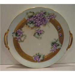 Hand Painted Limoges Violet Cake Plate #2308927