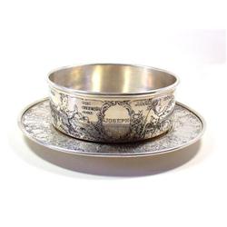 Sterling Silver Baby Porringer with Underplate #2309159