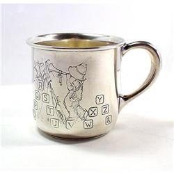 Sterling Silver Alphabet Baby Cup #2309165