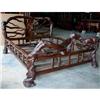Image 1 : ANTIQUE RUSTIC RENAISSANCE ROOT ART QUEEN BED #2309248