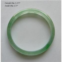 Chinese White & Green Jadeite Bracelet #2309307