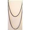 Image 1 : 54-Inch Antique Victorian Silver Snake Chain #2309402