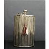 Image 1 : SILVER PLATED CURVED HIP FLASK - GERMANY #2318711