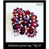 Image 1 : VINTAGE BOHEMIAN GARNET RING BG-020 #2318922