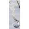 Image 1 : SALE Glass Crystal Ball Necklace with Chain #2319117