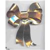 Image 1 : SALE Coro Gigantic Bow Pin Signed #2319125