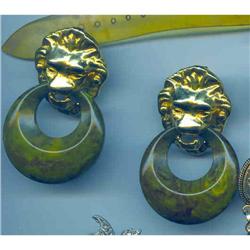 Kenneth Lane Bakelite Earrings #2319127