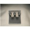Image 1 : Estate 14K WG Gold .50 Carat Diamond X Earrings#2319268