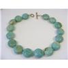 Image 1 : Turquoise Necklace. c1990 HUGE Beads #2319363