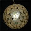 Image 1 : Capiz Shell and Brass Modern Light Fixture #2319390