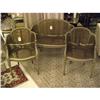 Image 1 : Set of 2 Caned Chairs and Settee #2319391