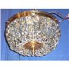 Image 1 : NICE BRONZE AND CRYSTAL CEILING LIGHT #2319407