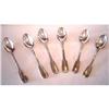 Image 1 : Antique Set of (6)  Demi-Tasse Silver Spoons #2319488