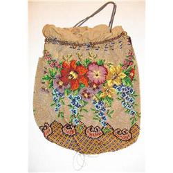 1850s Microbead Reticule Purse - Good #2325945