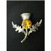 Image 1 : STERLING SCOTTISH THISTLE CELTIC BROOCH - PIN #2326033