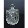 Image 1 : LOVELY & INTRICATE CUT GLASS MARMALADE POT #2326097